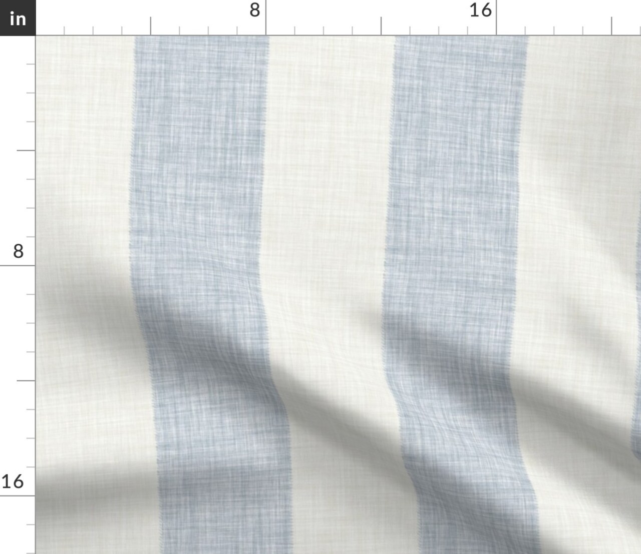 Coastal Preppy Stripe Faux Texture Linen Look Traditional Cabana Stripes Modern Farmhouse Summer Beach Blue Grandmillennial Minimalist Nursery Custom Printed Fabric by Spoonflower Various Fabrics by the Yard or Fat Quarter